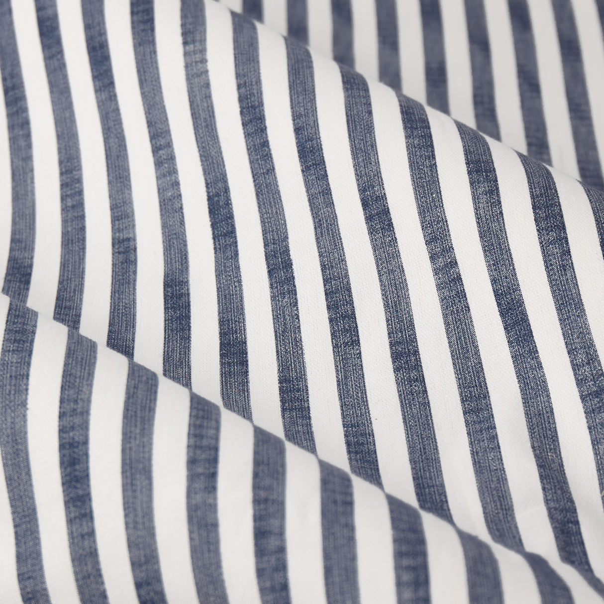The Linen Yard Hebden Stripe Eyelet Curtains