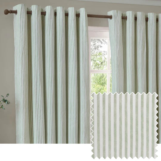 The Linen Yard Hebden Blackout Eyelet 100% Cotton Curtains