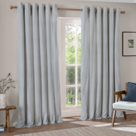 The Linen Yard Hebden Blackout Eyelet 100% Cotton Curtains