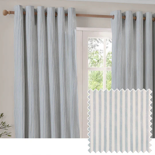 The Linen Yard Hebden Blackout Eyelet 100% Cotton Curtains