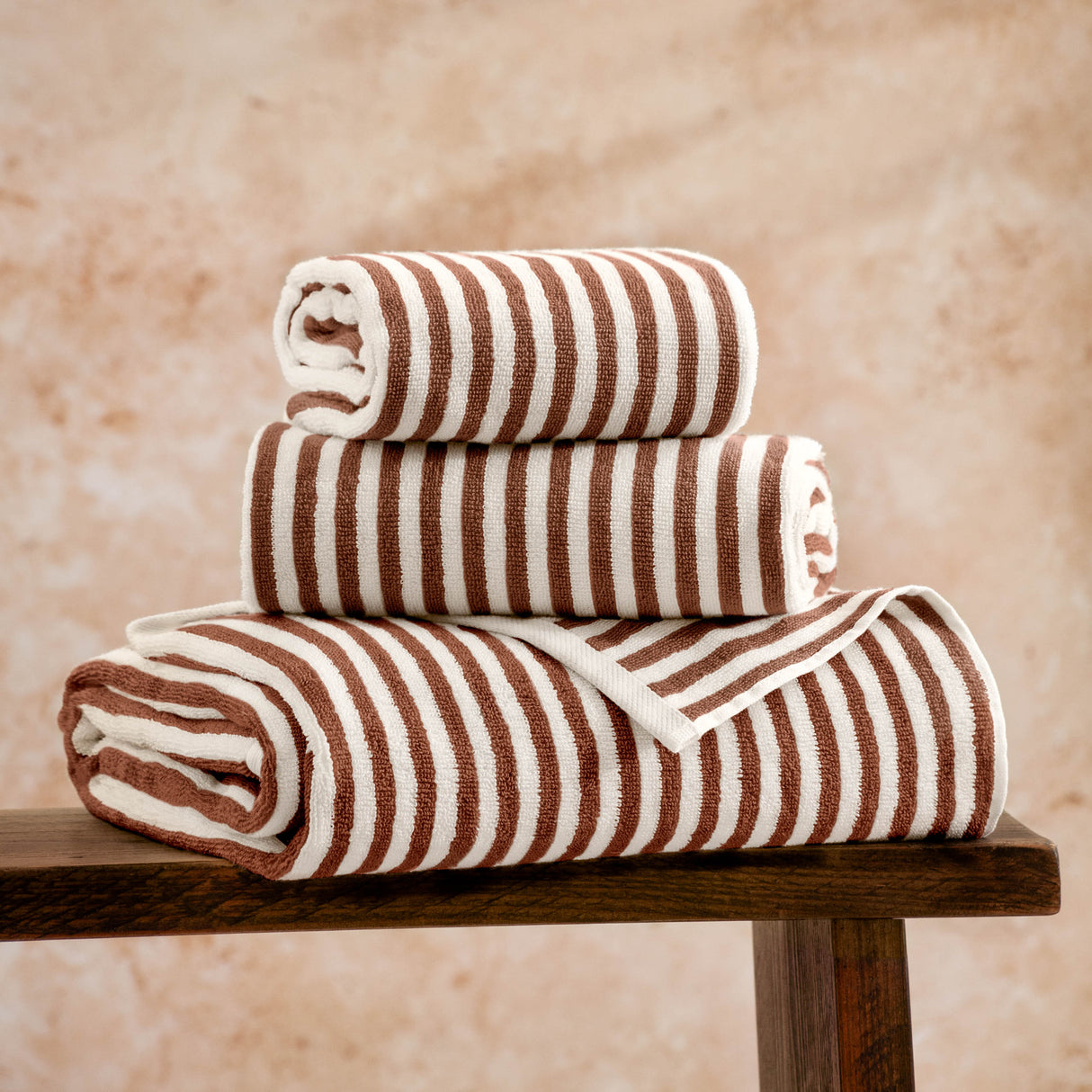 The Linen Yard Hebden Stripe 450gsm 100% Cotton Towels