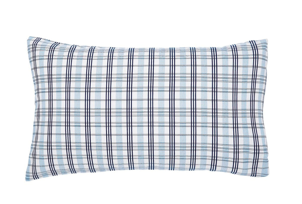 Helena Springfield Long Island Jones Check 100% Brushed Cotton Navy Duvet Set