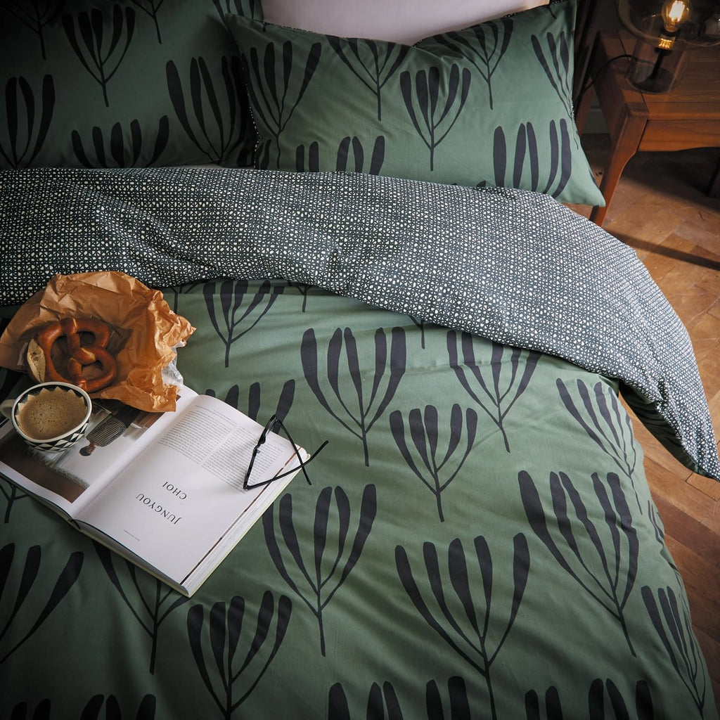 Loft Living by Helena Springfield Calla Green Duvet Set