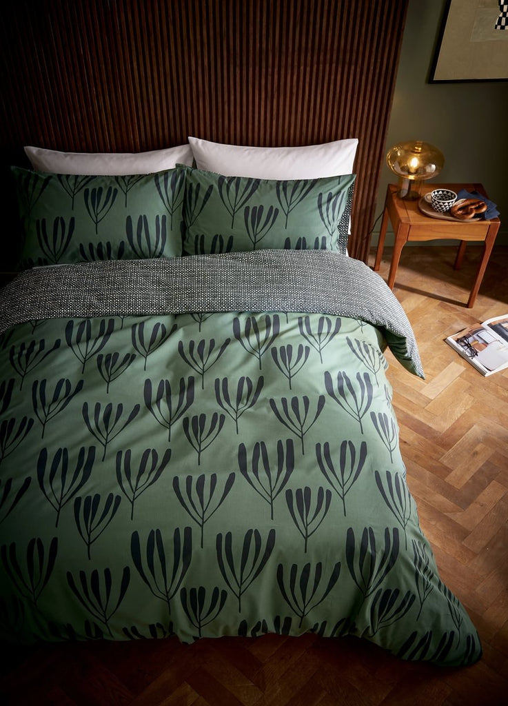 Loft Living by Helena Springfield Calla Green Duvet Set