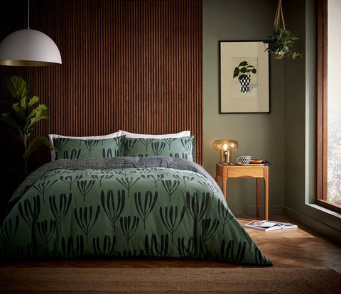 Loft Living by Helena Springfield Calla Green Duvet Set