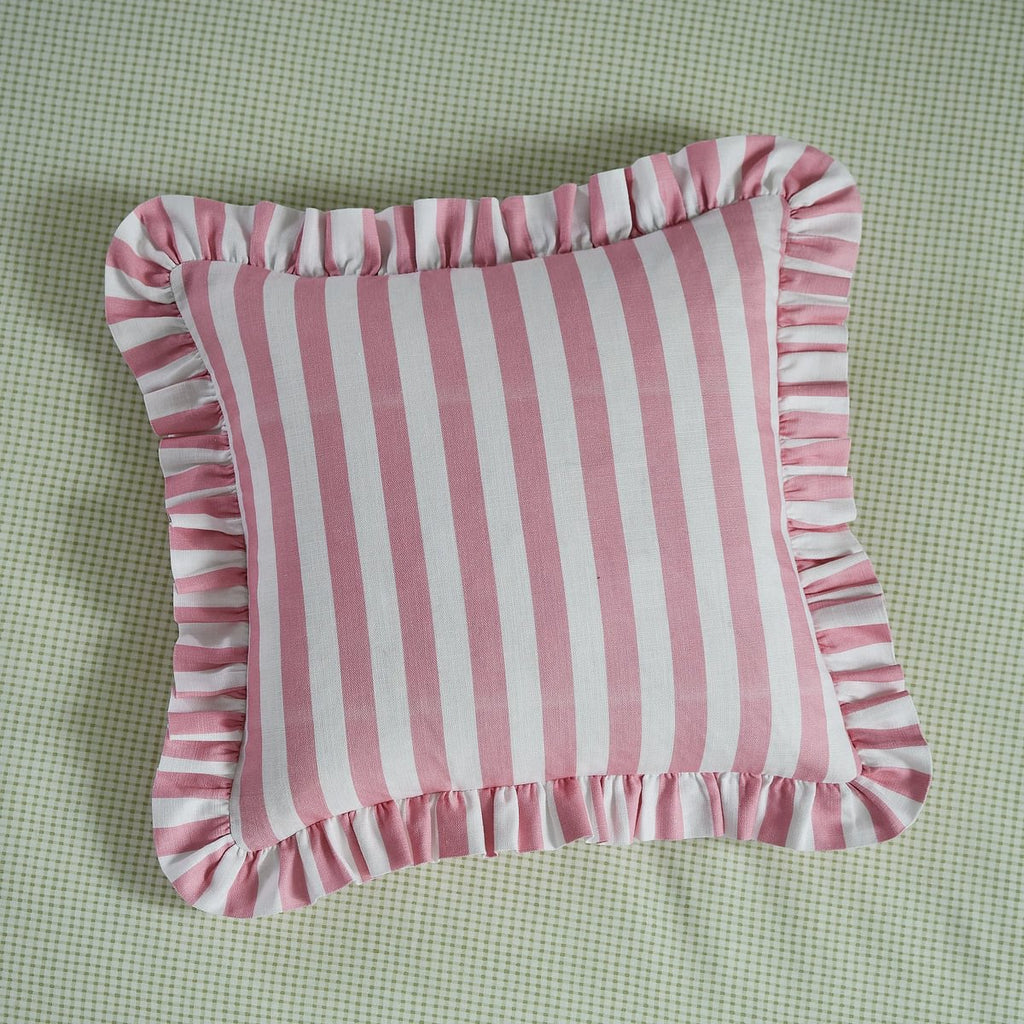 Helena Springfield Secret Garden Candy Stripe 45cm x 45cm Fibre Filled Cushion