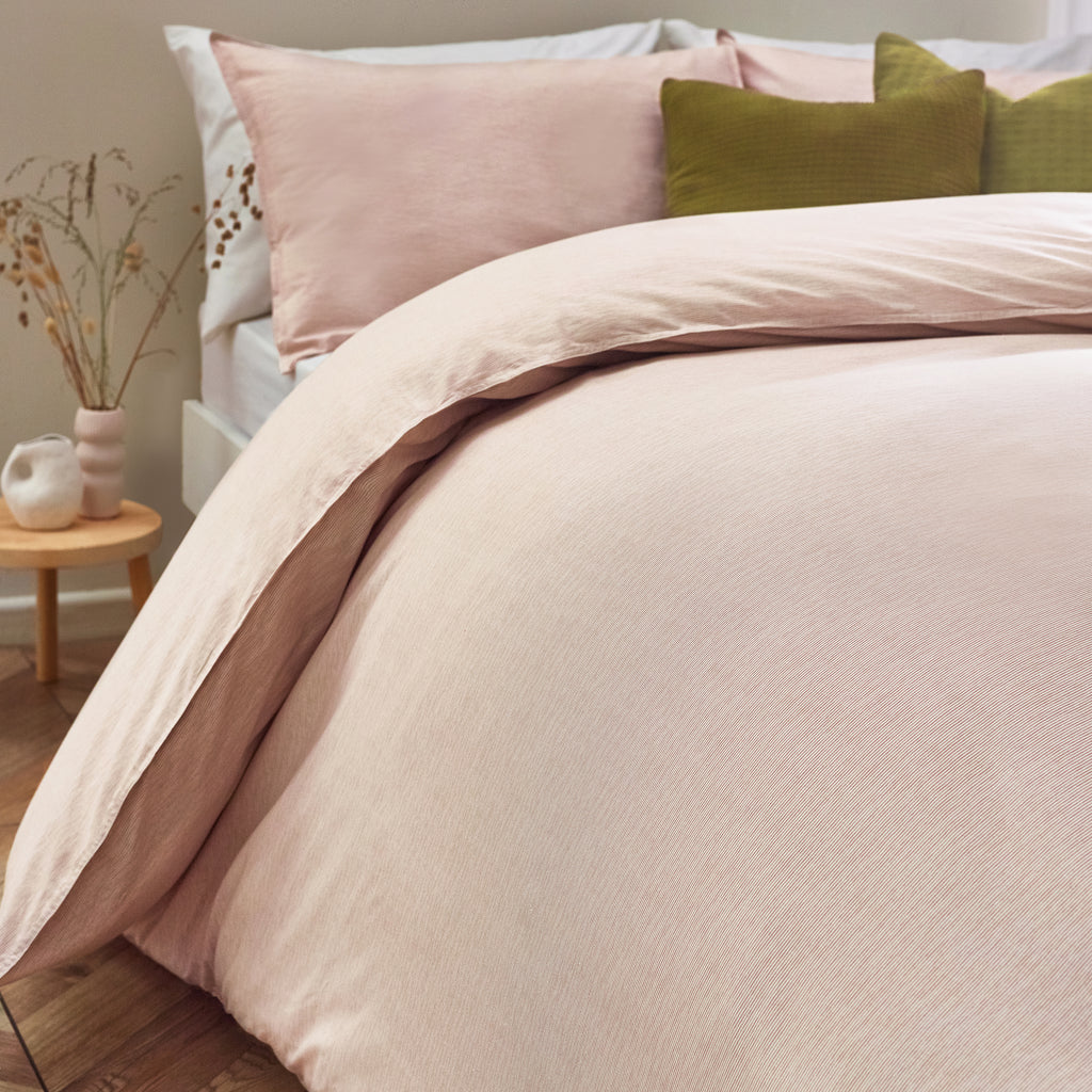The Linen Yard Heaton Stripe Duvet Set