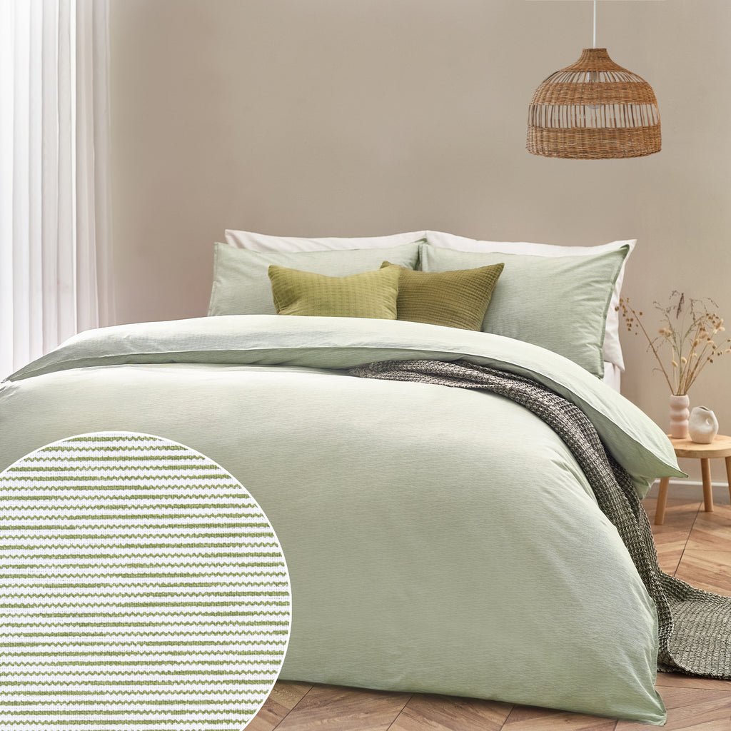The Linen Yard Heaton Stripe Duvet Set