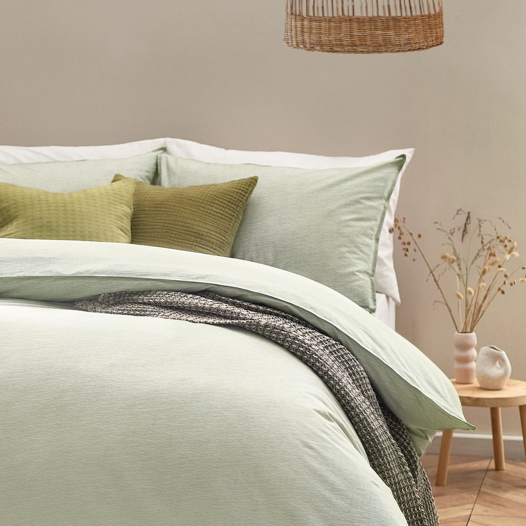 The Linen Yard Heaton Stripe Duvet Set