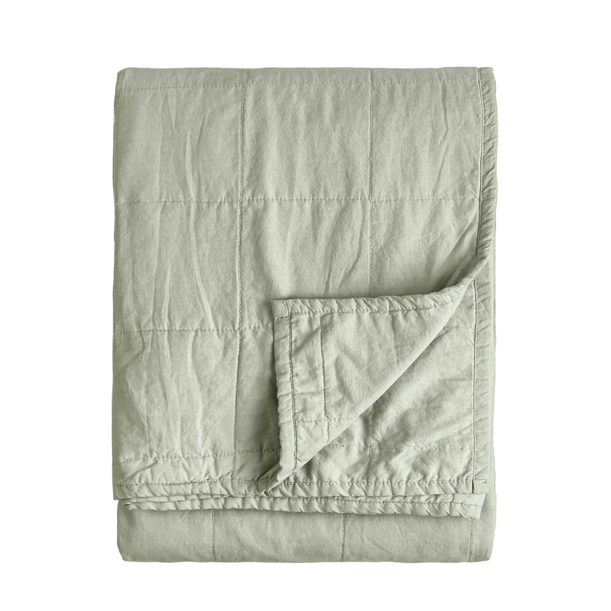 The Linen Yard Hebden Quilted Washed Cotton Bedspread