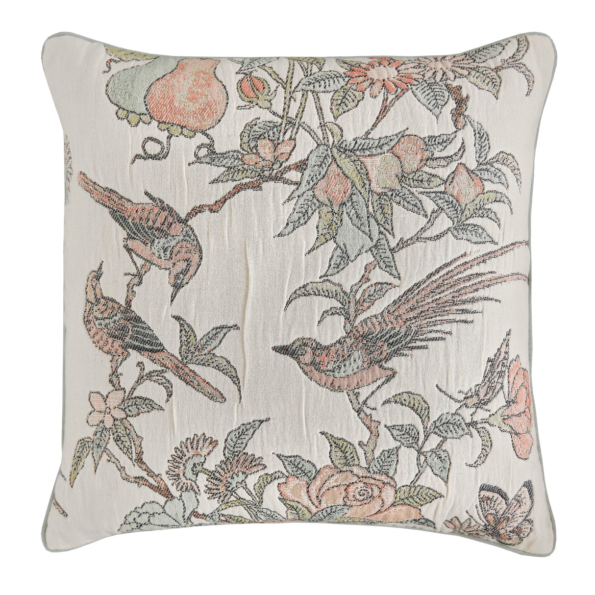Historic Royal Palaces Hampton Jacquard Multi 45cm x 45cm Microfibre Filled Cushion
