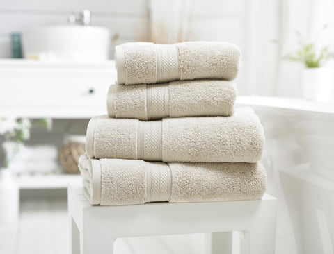 Deyongs Hathaway 650gsm Zero Twist Stone 100% Cotton Towels