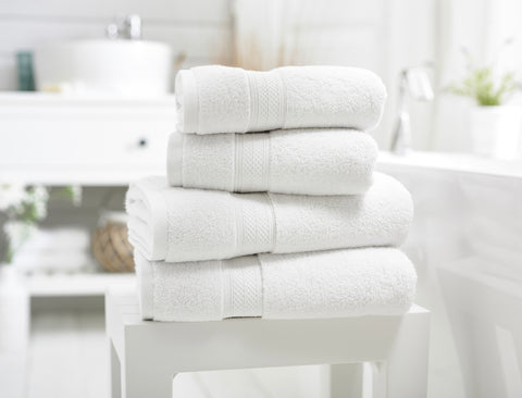 Deyongs Hathaway 650gsm Zero Twist White 100% Cotton Towels