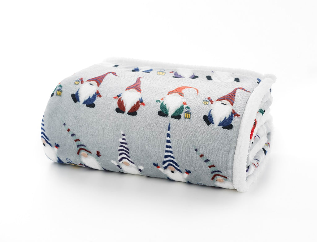 Deyongs 1846 Hey Ho Silver 140cm x 180cm Fleece Throw