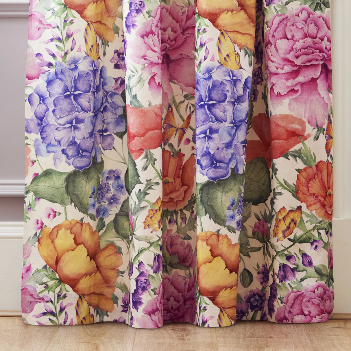 Voyage Maison Idalia Fuchsia Pencil Pleat Curtains