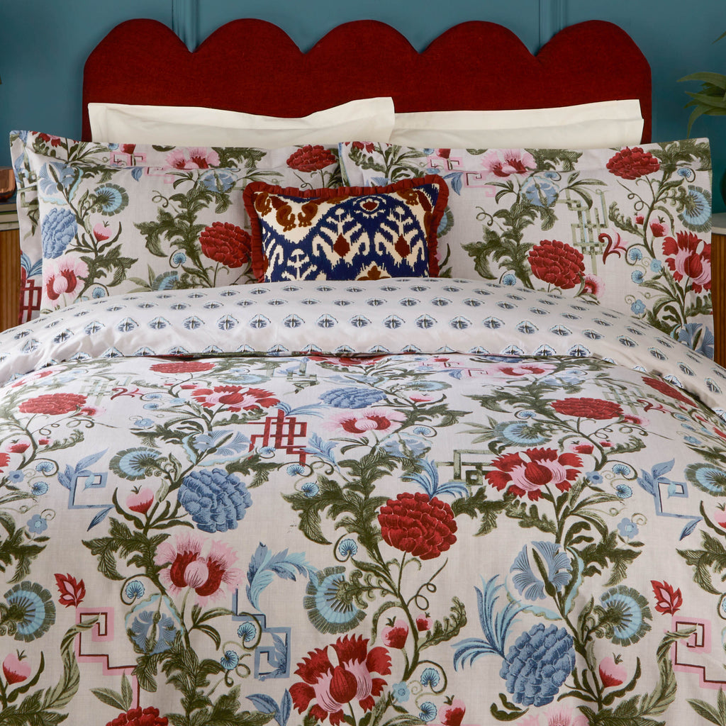 Paoletti Seventy Three Ishana Reversible Floral Duvet Set