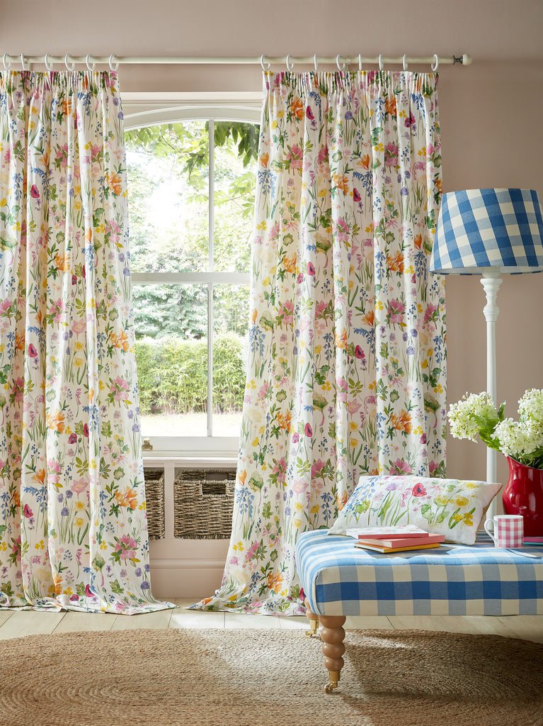 Bluebellgray Isolation Garden Spring Lined Header Tape Curtains