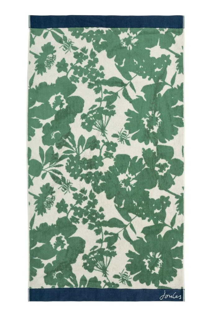 Joules Apiarist Green Woven Jacquard Terry 550gsm Towels