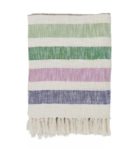 Joules Beekeepers Cottage Stripe Multi 150cm x 200cm Throw