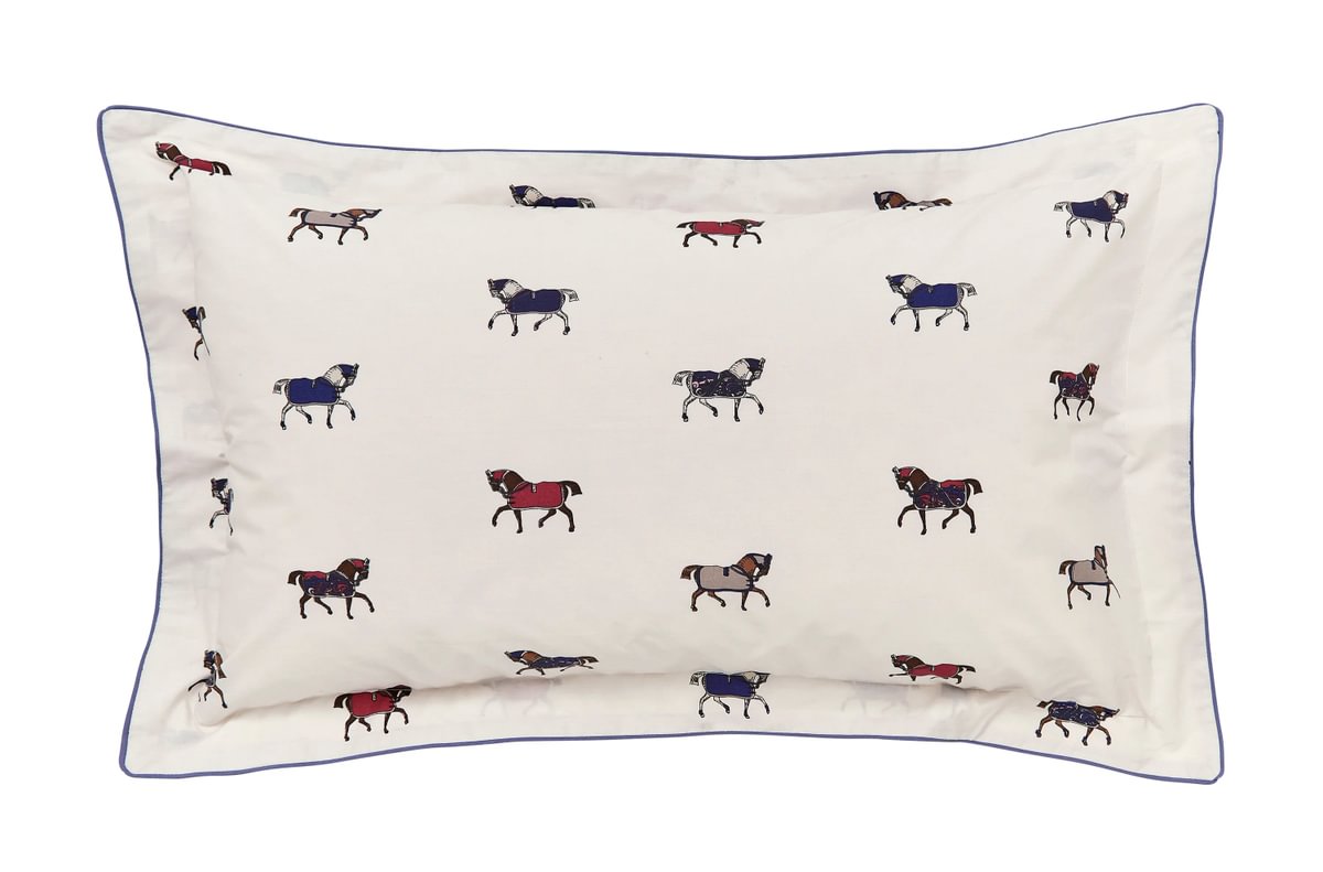 Joules Dressage Horses Creme/Multi Duvet Set