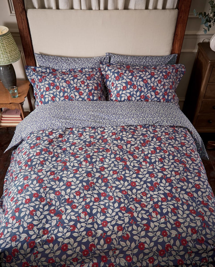 Joules Grove Floral Royal Blue Duvet Set