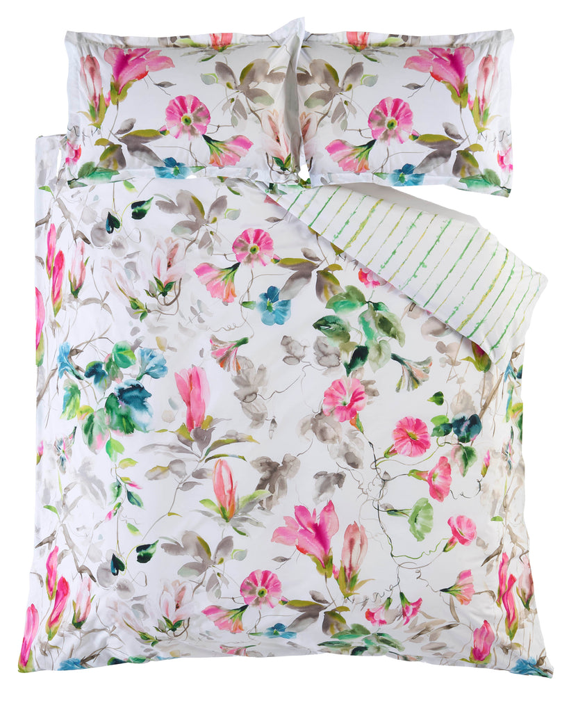 Designers Guild Japanese Magnolia Fuchsia Duvet Set