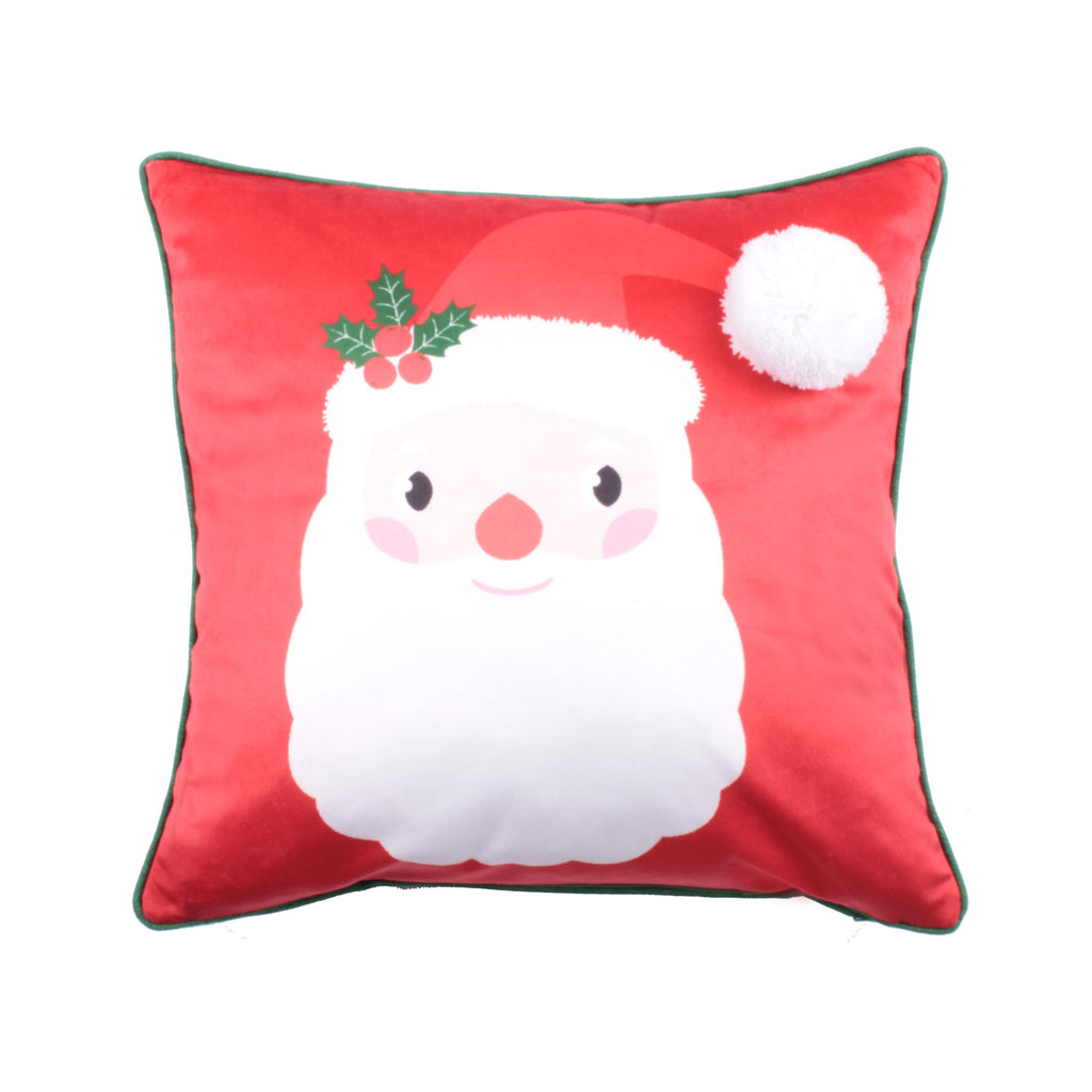Bedlam Jolly Santa Red Filled Cushion