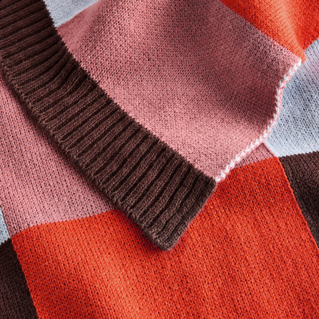 Made Keava Orange 130cm x 180cm Knitted Throw