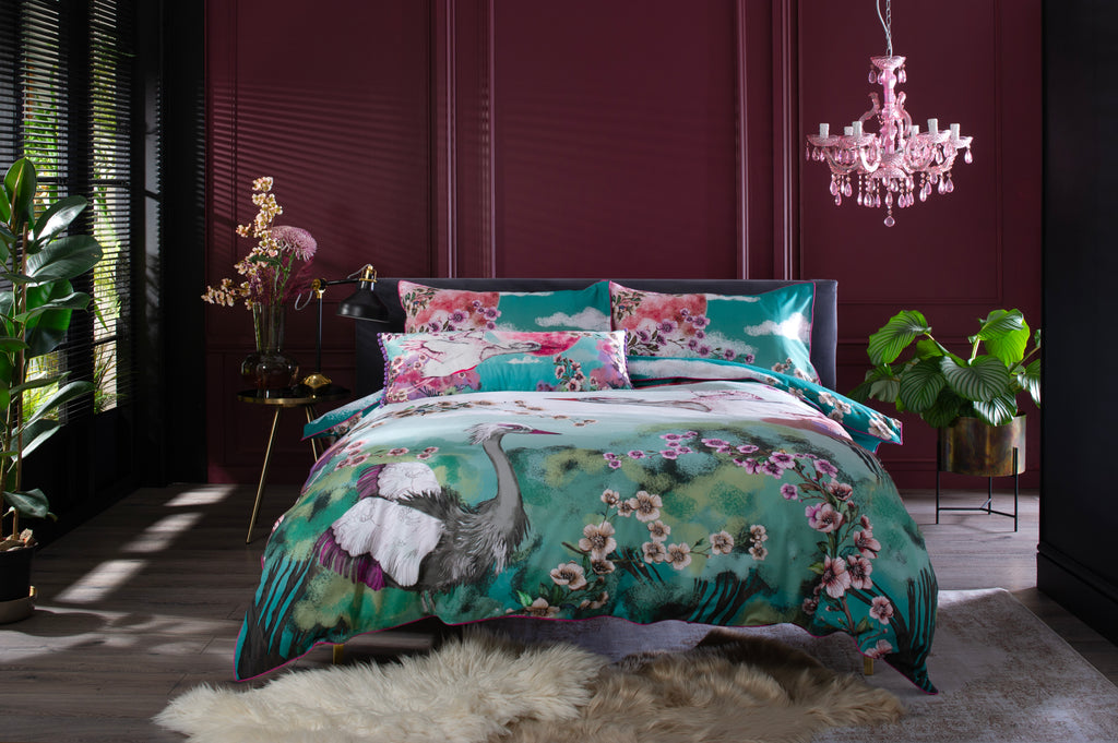 House of Norris Flight of the Heron Multi Duvet Set