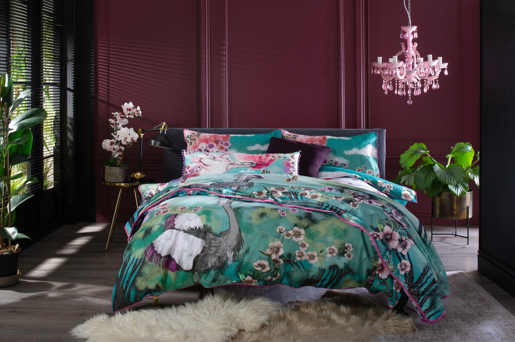 House of Norris Flight of the Heron Multi Duvet Set