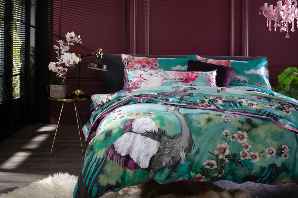 House of Norris Flight of the Heron Multi Duvet Set