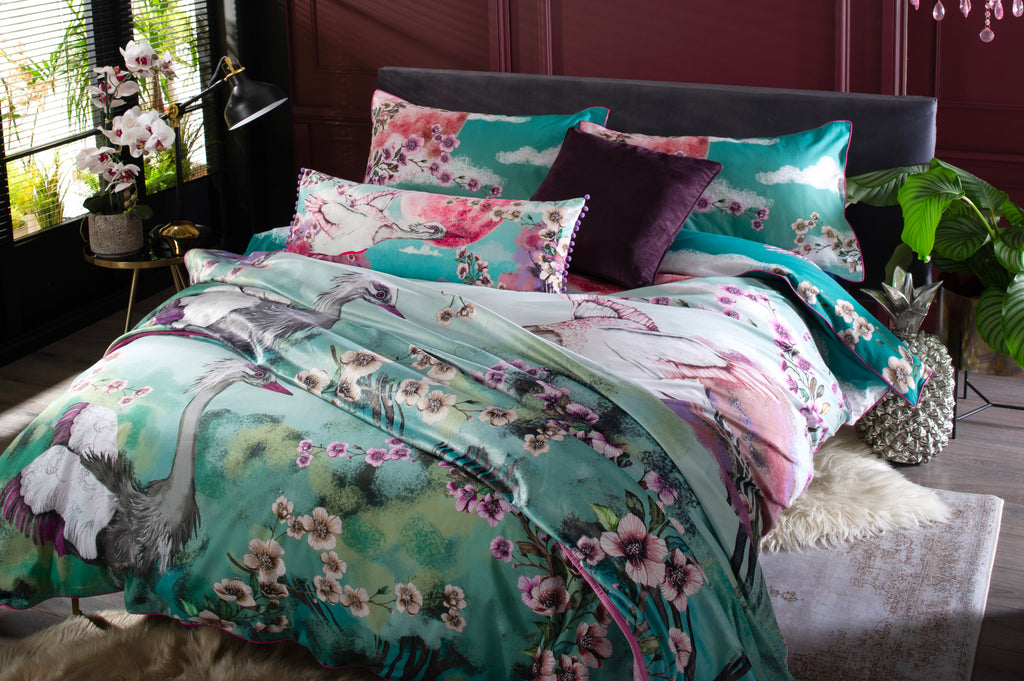 House of Norris Flight of the Heron Multi Duvet Set