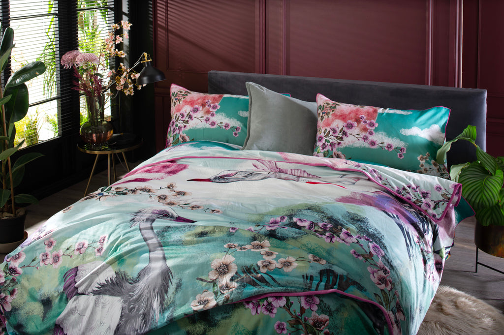 House of Norris Flight of the Heron Multi Duvet Set