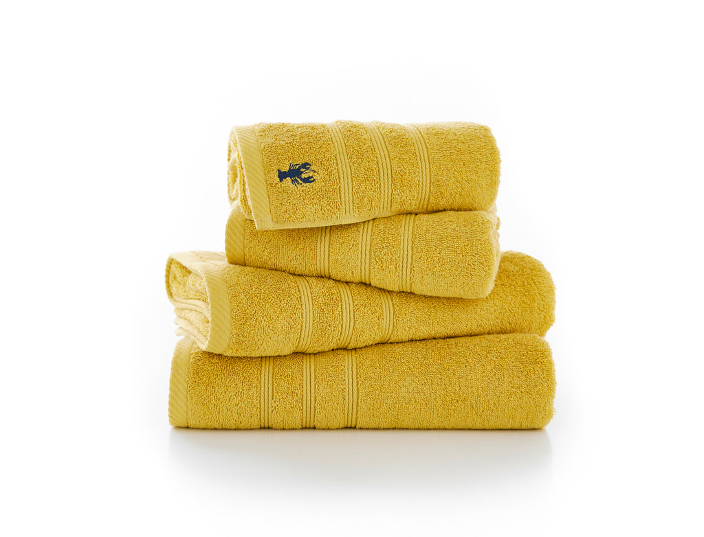 Lobster Creek Kaleidoscope 100% Cotton Ochre Towels