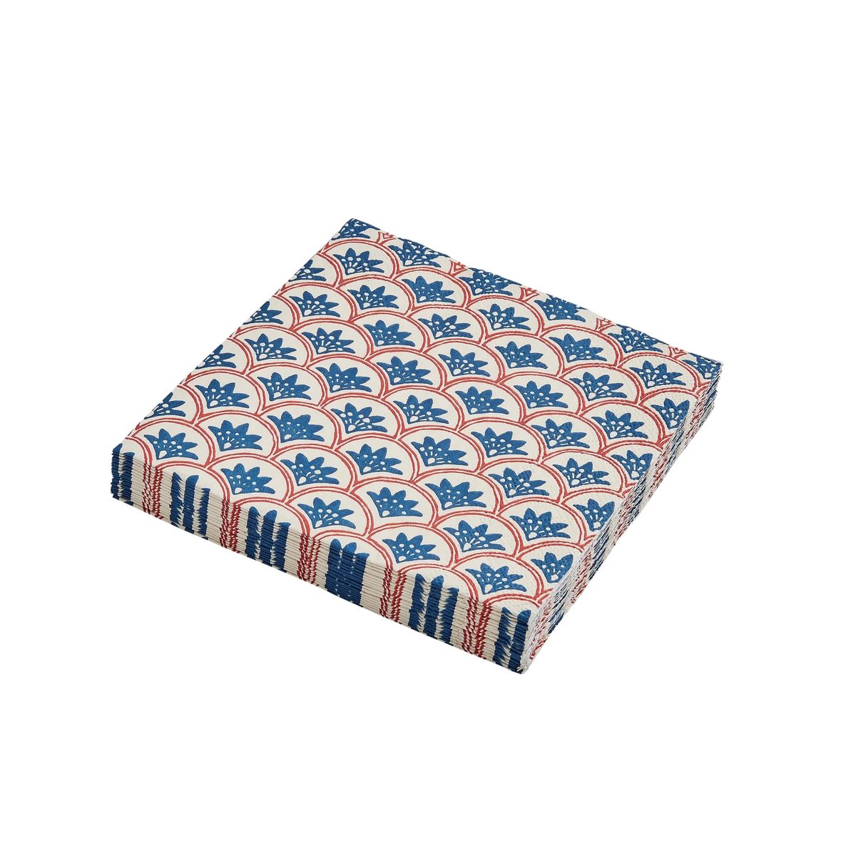 Land & Shore Dawn Blue/Red Paper Napkins Pack of 20