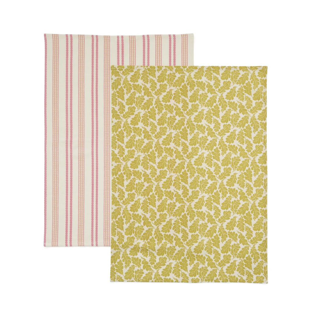 Land & Shore Ticking Stripe 2 Pack Tea Towel
