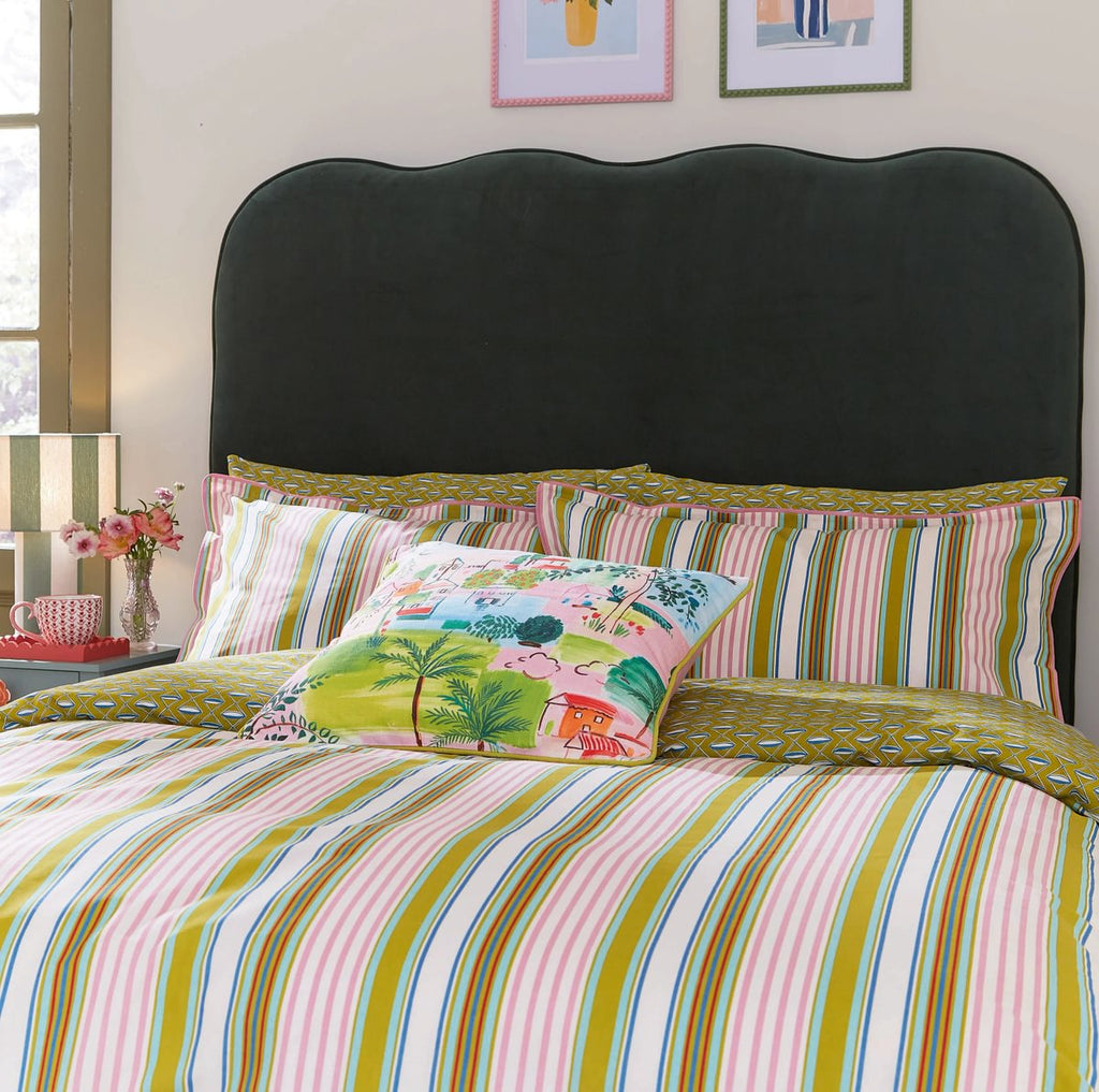 Land & Shore Raven Stripe Multi Duvet Set