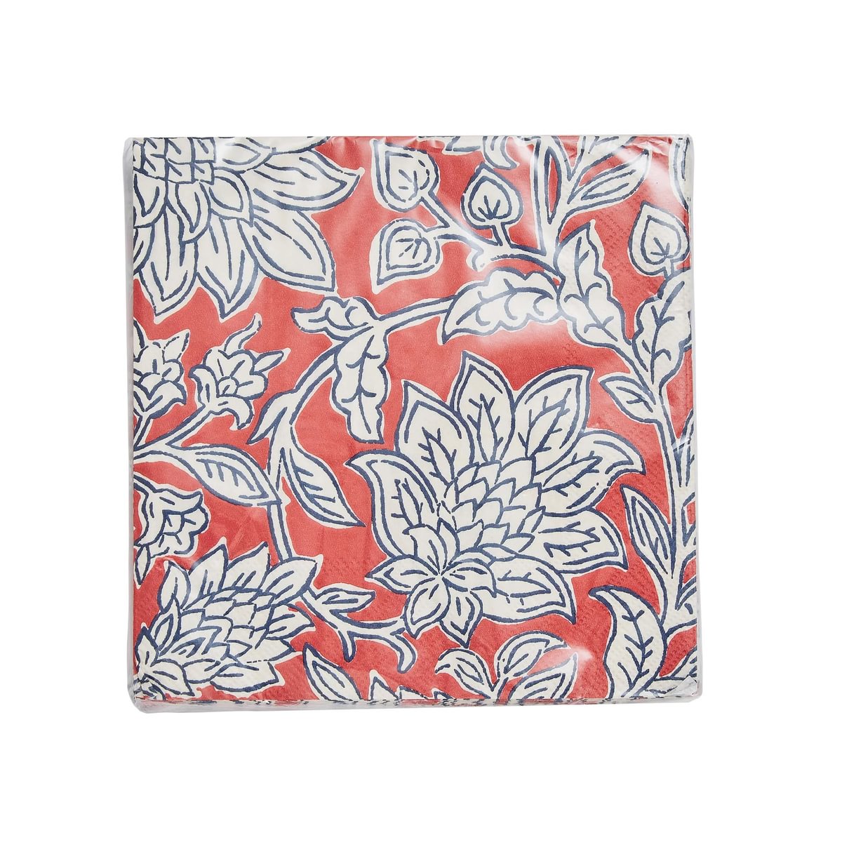 Land & Shore Rowallane Blue/Red Paper Napkins Pack of 20