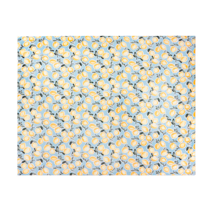 Furn Lemons Blue 130cm x 150cm Fleece Throw