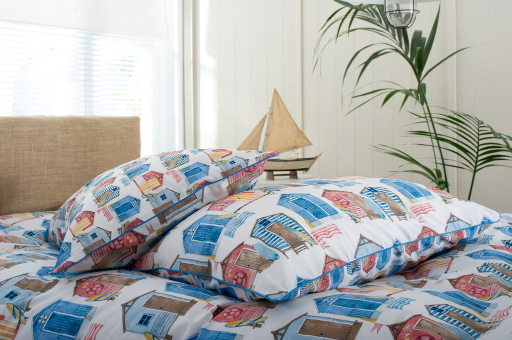 Lobster Creek Queen Parade Multi Duvet Set