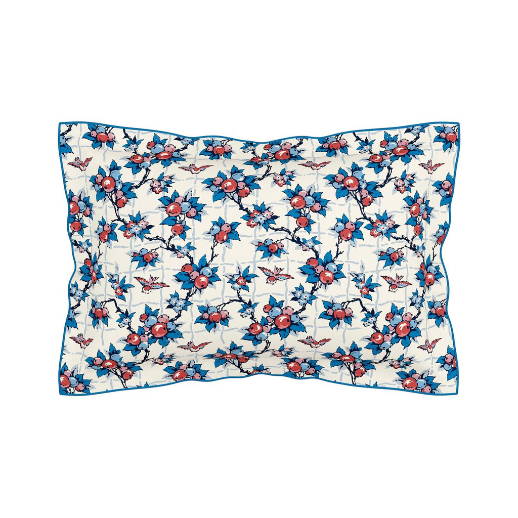 Land & Shore Berry Grove Blue/Red Duvet Set
