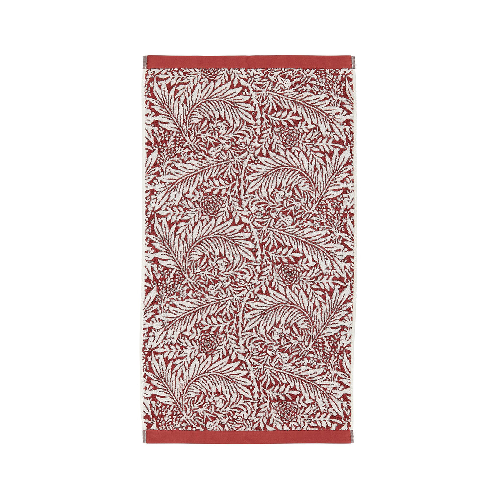 William Morris at Home Larkspur Brick 100% Cotton 580gsm Towels