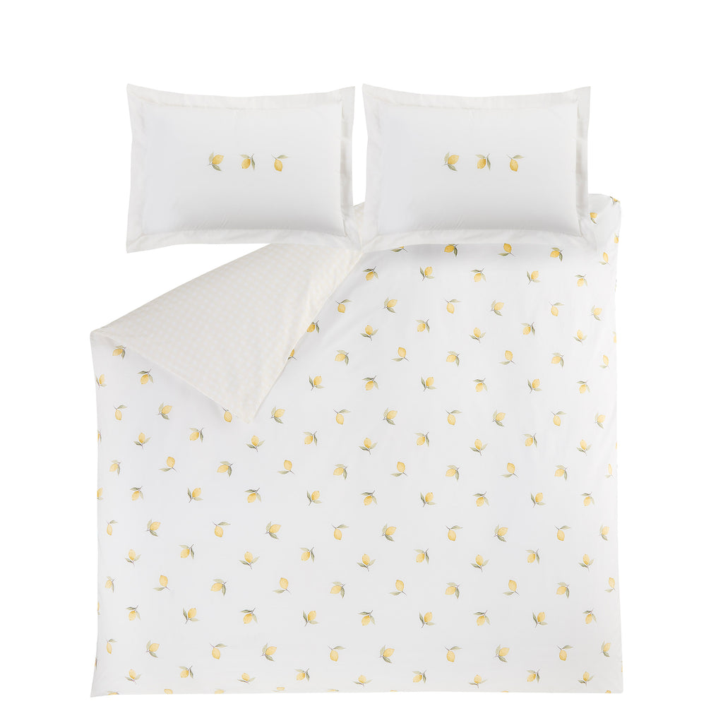 Sophie Allport Lemons White-Yellow Duvet Set