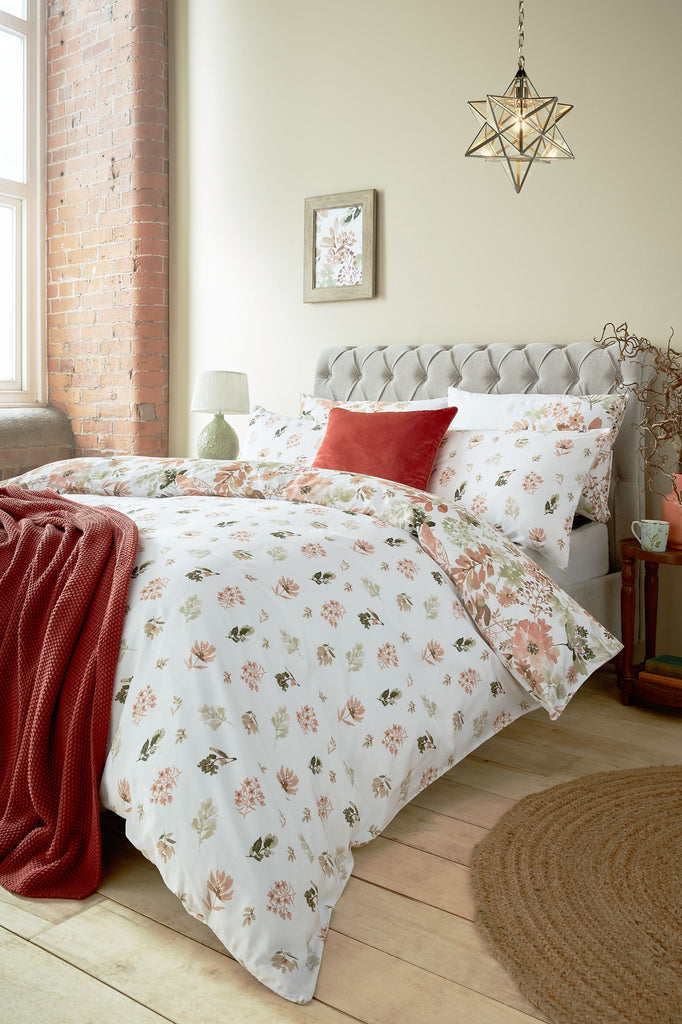 Laura Ashley Lewcombe Terracotta Duvet Set