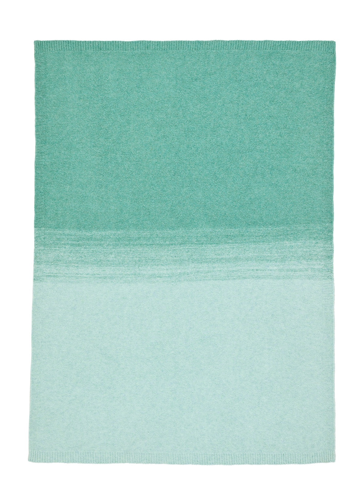 Bluebellgray Lochside Atlantic Green Knitted 130cm x 170cm Throw