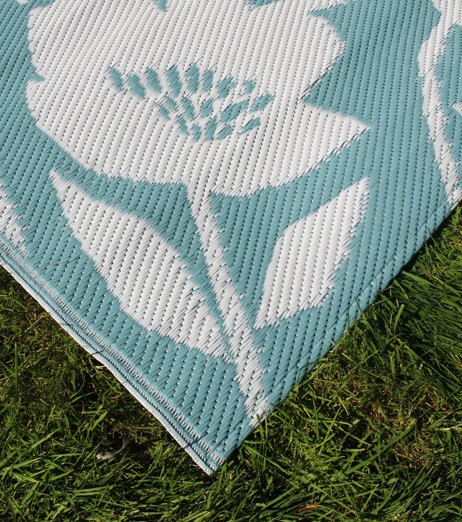 Fusion Luna Duck Egg 120cm x 170cm Outdoor Rug