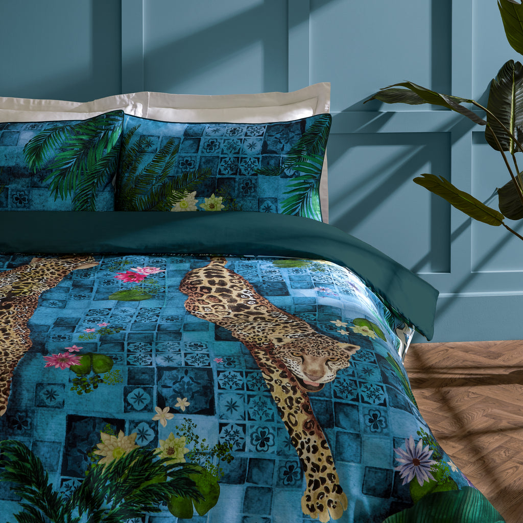 Paoletti Majorelle Azure Blue Duvet Set