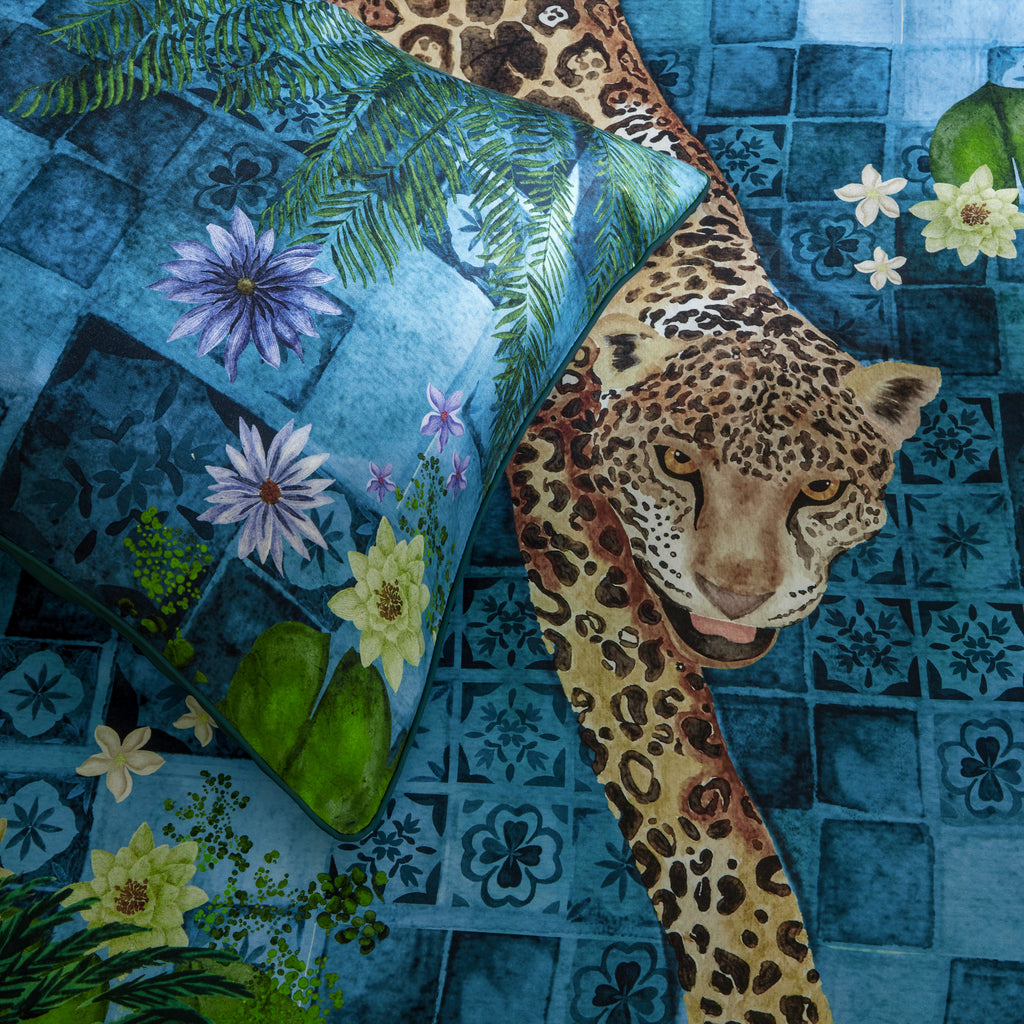 Paoletti Majorelle Azure Blue Duvet Set