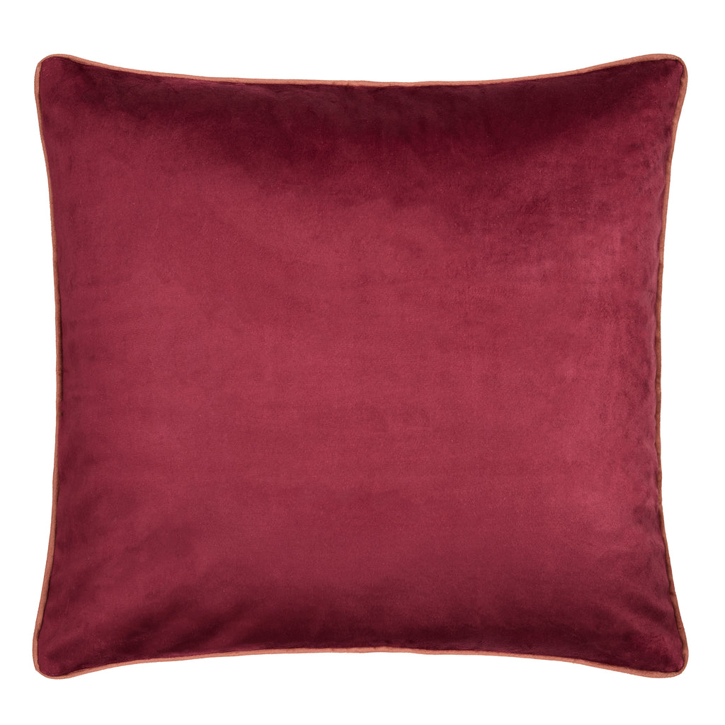 Laurence Llewelyn Bowen Morris Major Chintz Burgundy 55cm x 55cm Polyester Filled Cushion