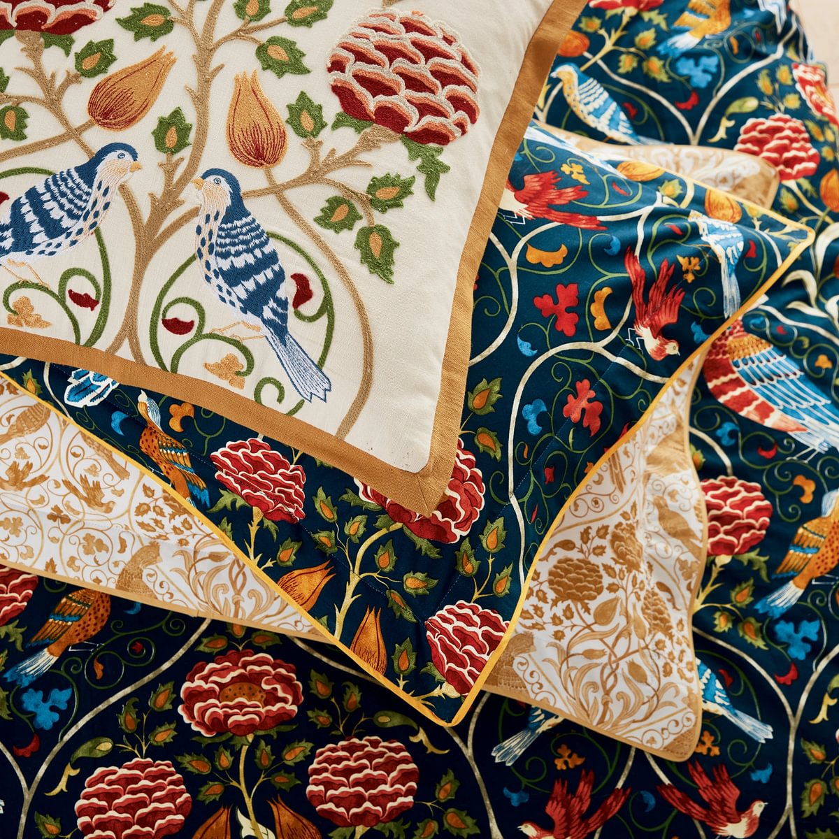Morris & Co Seasons by May Indigo Duvet Set